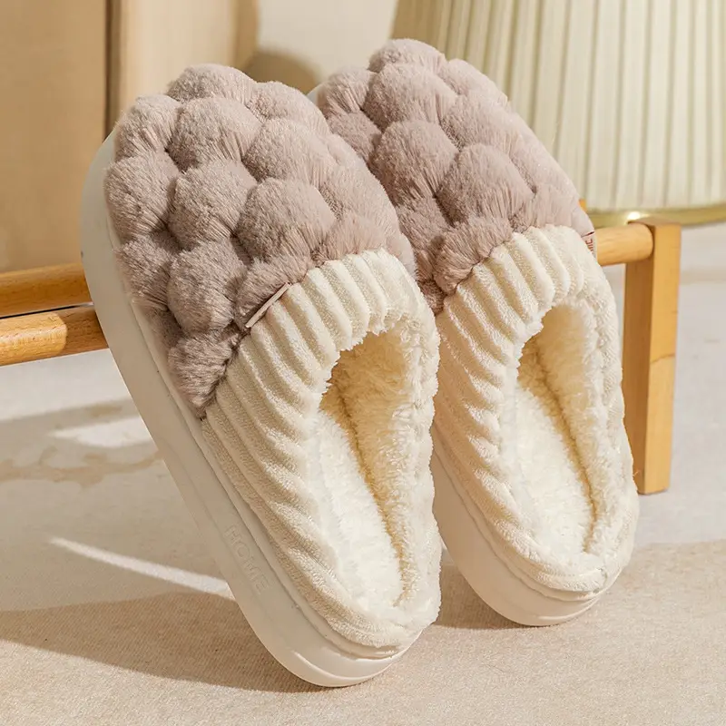 Warm Plush Cotton Slippers for Women Winter - Image 26