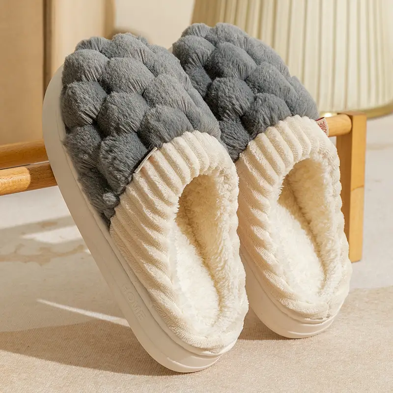 Warm Plush Cotton Slippers for Women Winter - Image 27