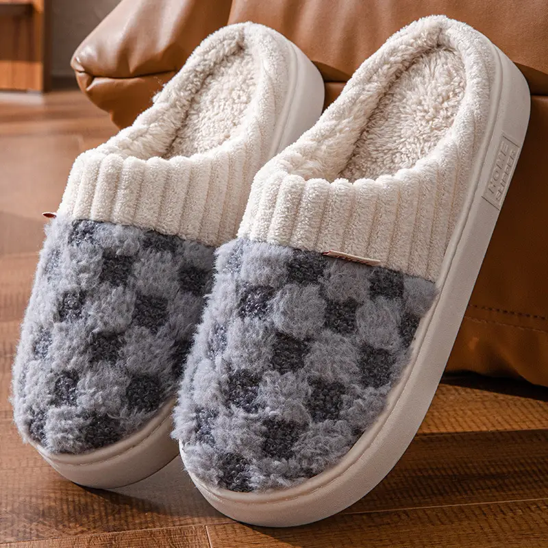 Warm Plush Cotton Slippers for Women Winter - Image 32