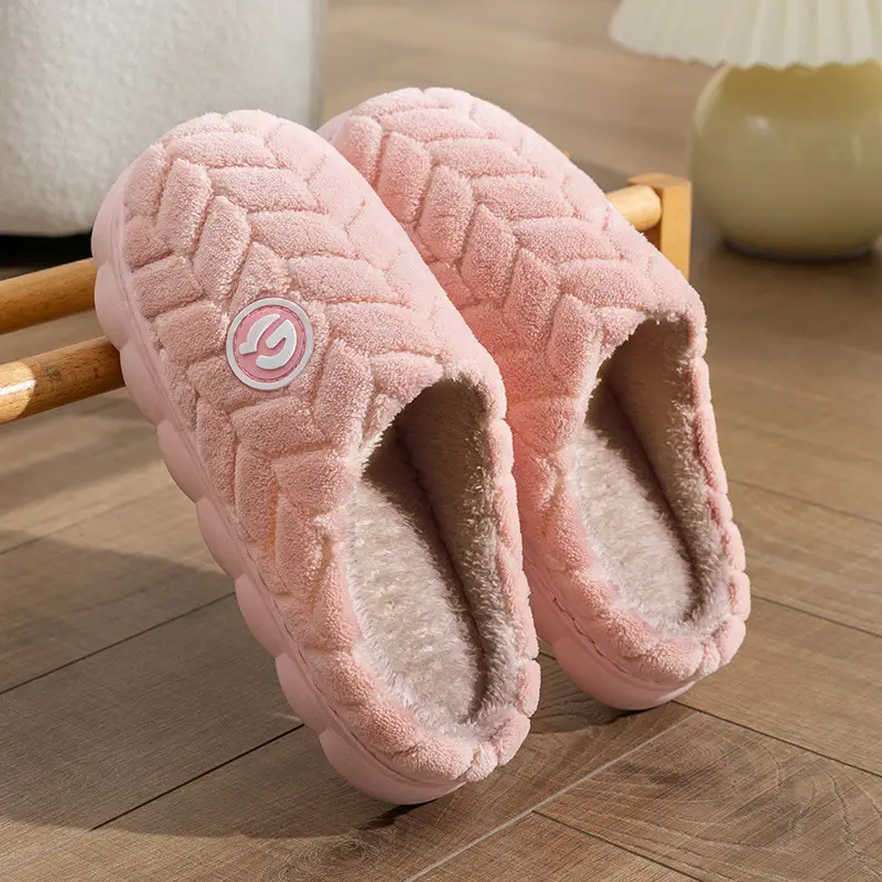 Warm Plush Cotton Slippers for Women Winter - Image 33