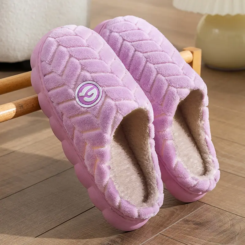 Warm Plush Cotton Slippers for Women Winter - Image 34