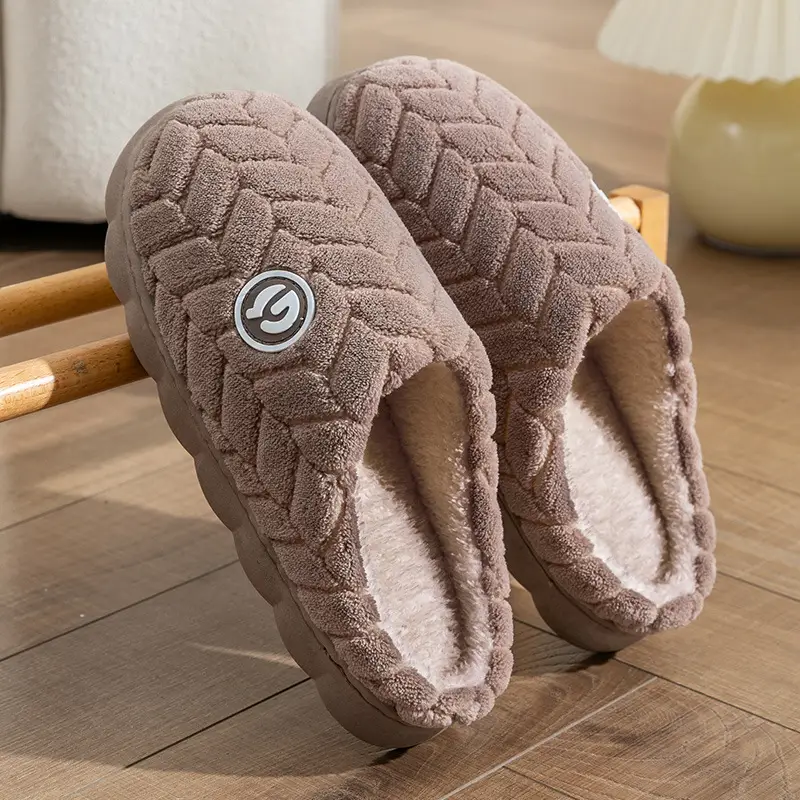 Warm Plush Cotton Slippers for Women Winter - Image 35