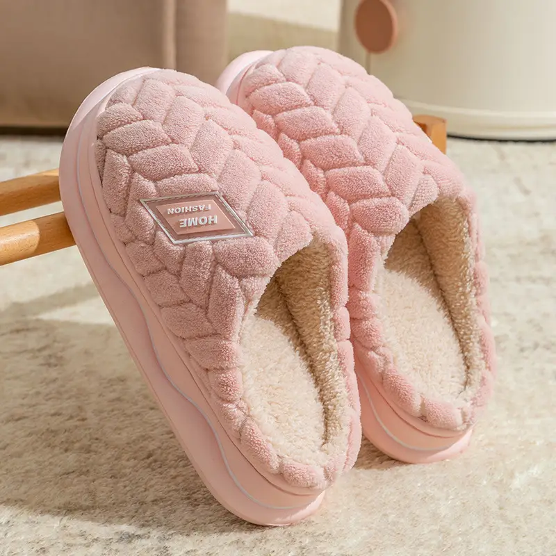 Warm Plush Cotton Slippers for Women Winter - Image 5