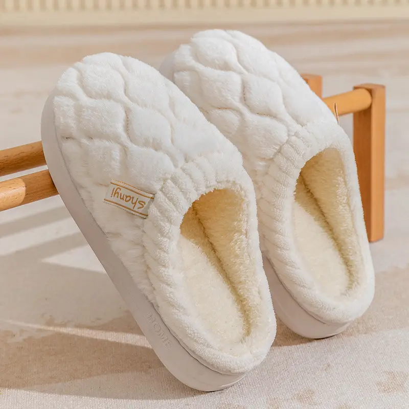 Warm Plush Cotton Slippers for Women Winter - Image 8