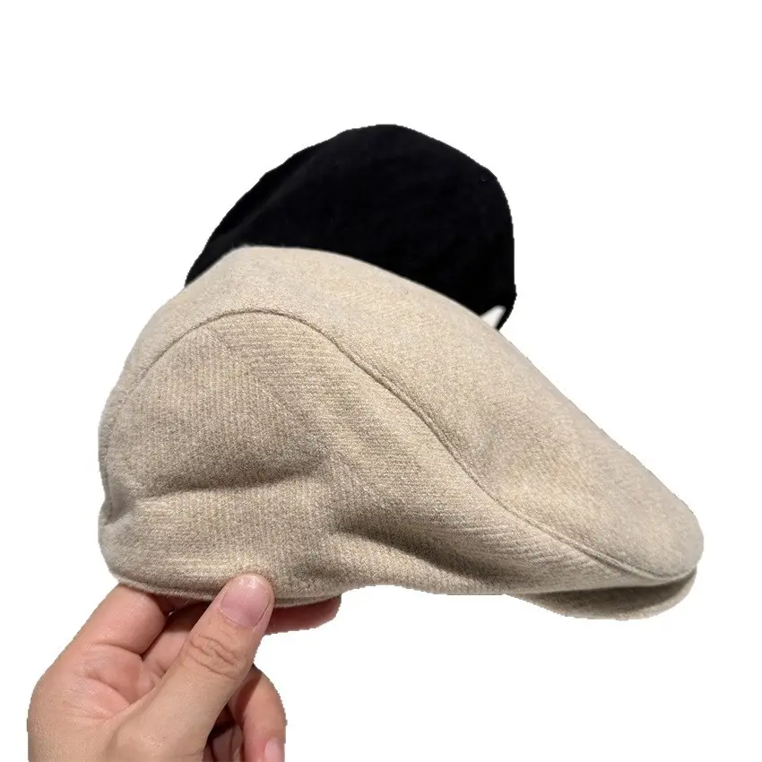 Women's Warm Solid Color Baseball Cap with Short Brim - Image 5