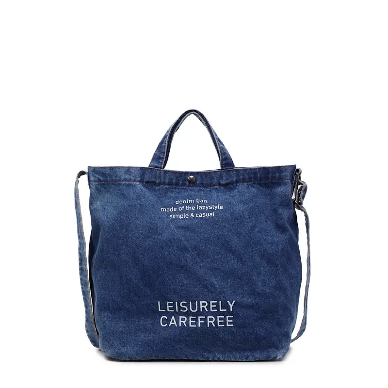 Blue Denim Casual Shoulder Bag for Women 2025 - Image 3