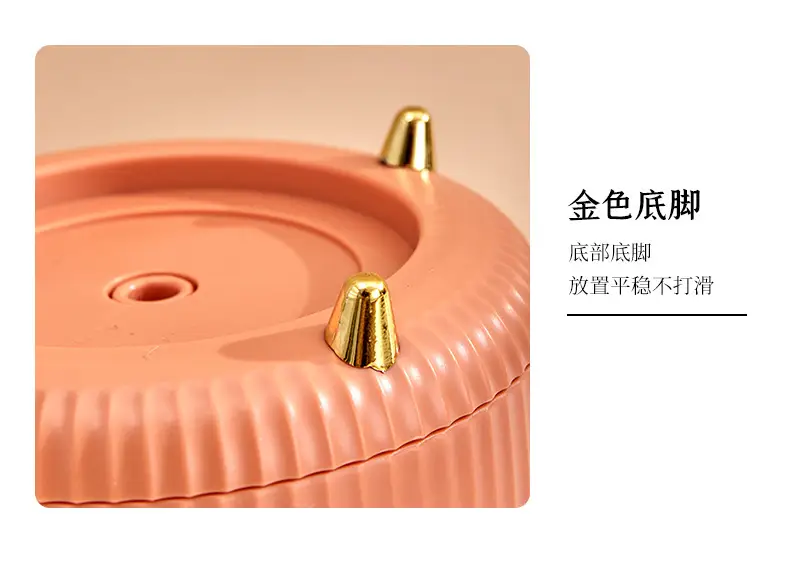 Japanese Style Rotating Makeup Storage Barrel with Brushes — feature 13