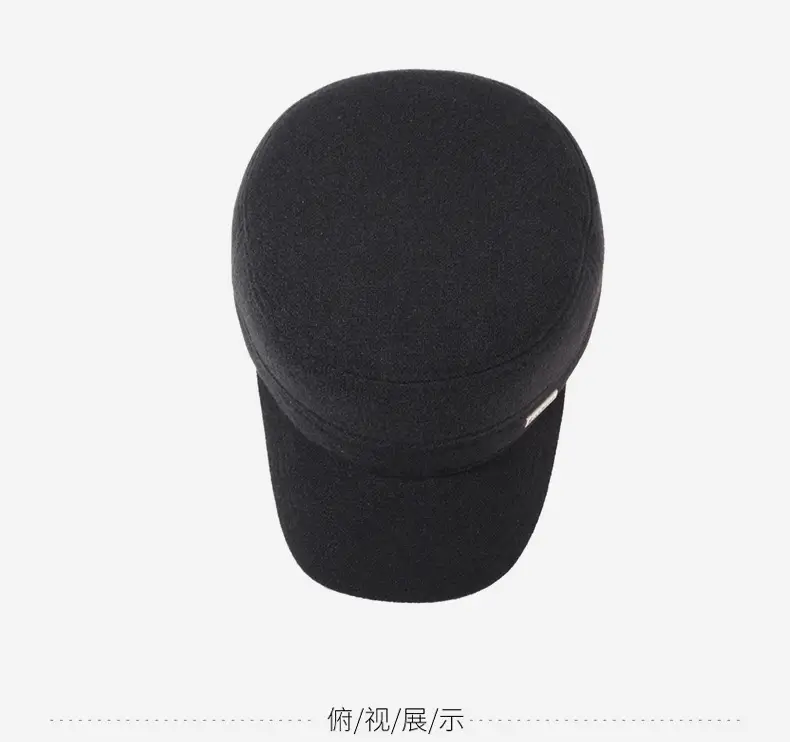 Autumn Winter Cotton Flat Cap for Men Elderly — feature 12