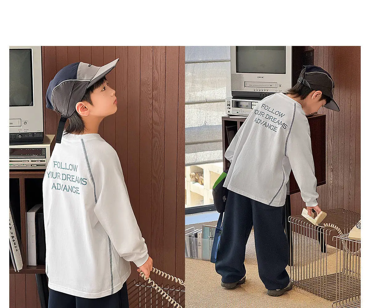 Zhenyoufan Boys Long Sleeve T-Shirt 2025 Autumn — feature 23