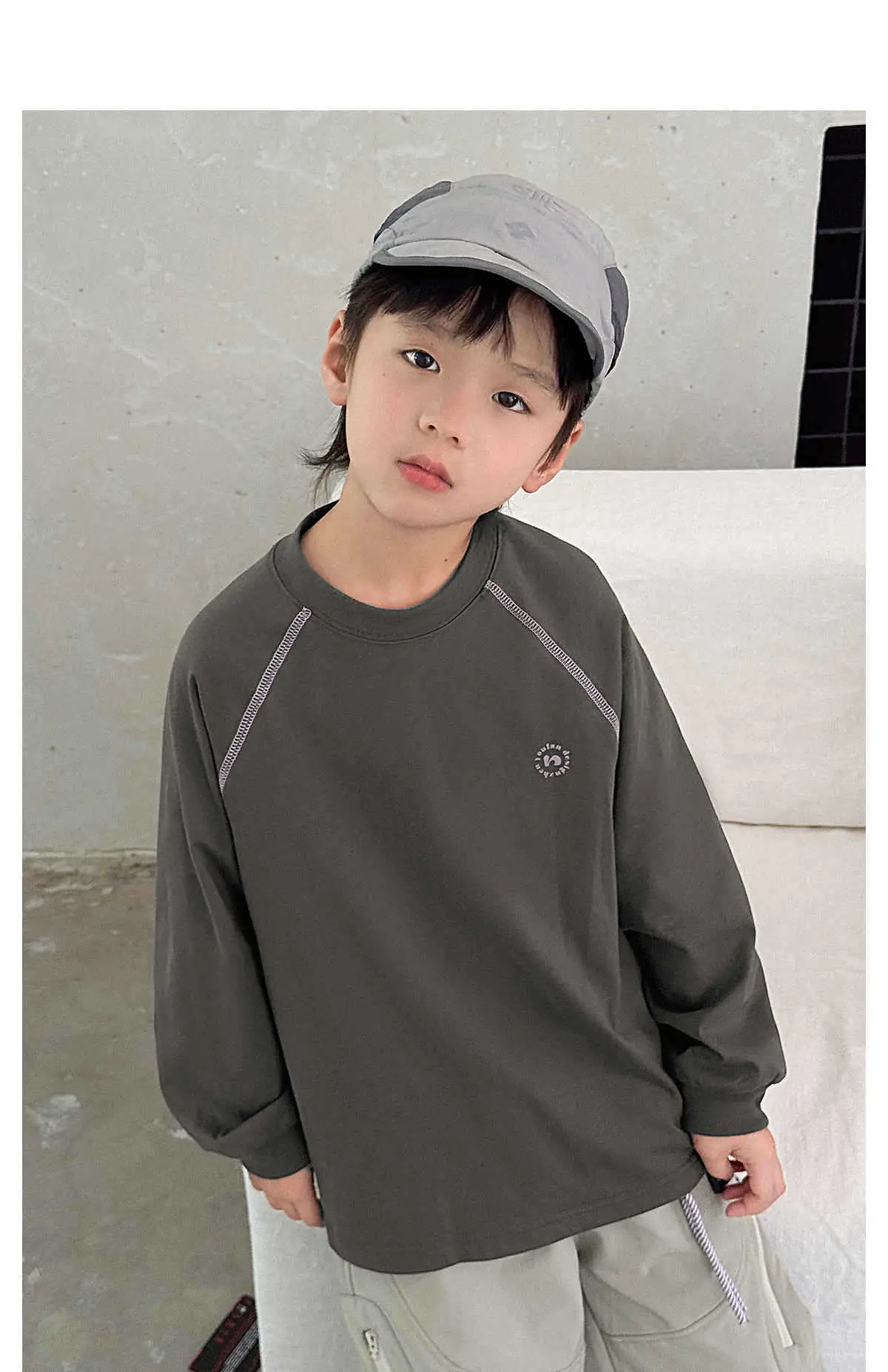 Zhenyoufan Boys Long Sleeve T-Shirt 2025 Autumn — feature 26