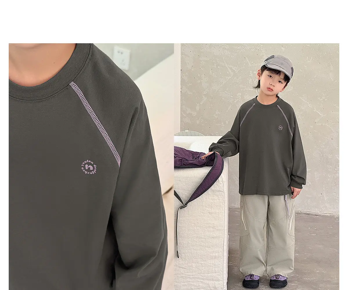 Zhenyoufan Boys Long Sleeve T-Shirt 2025 Autumn — feature 30