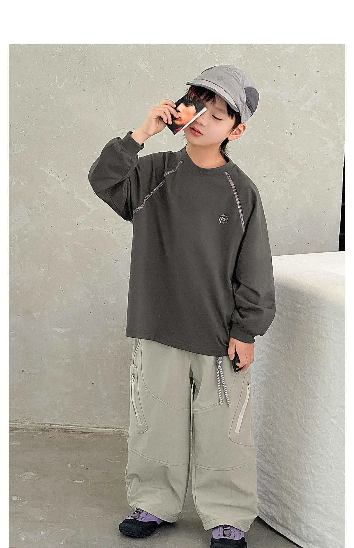 Zhenyoufan Boys Long Sleeve T-Shirt 2025 Autumn — feature 31