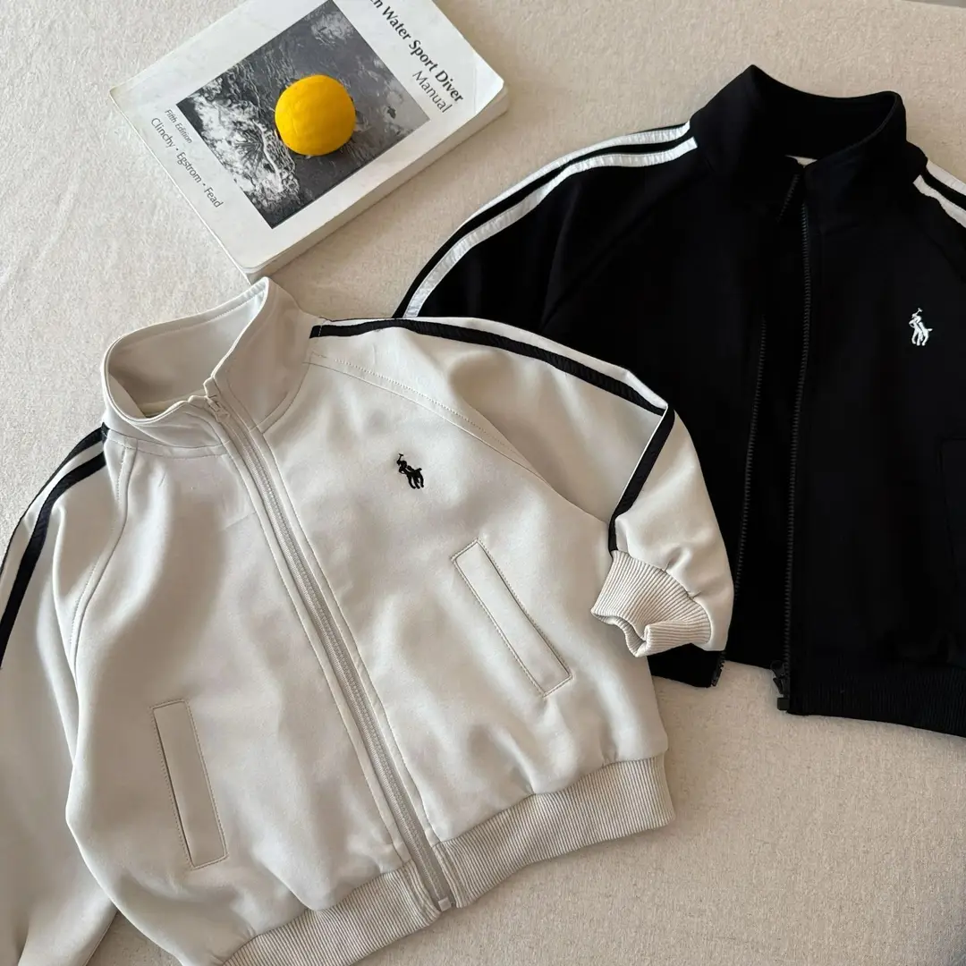 Boys' Baseball Jacket Trendy 2025 Autumn Outfit Baby Fashion Brand Jacket Girls' Korean Style Trendy Children's Solid Color Cardigan Coat