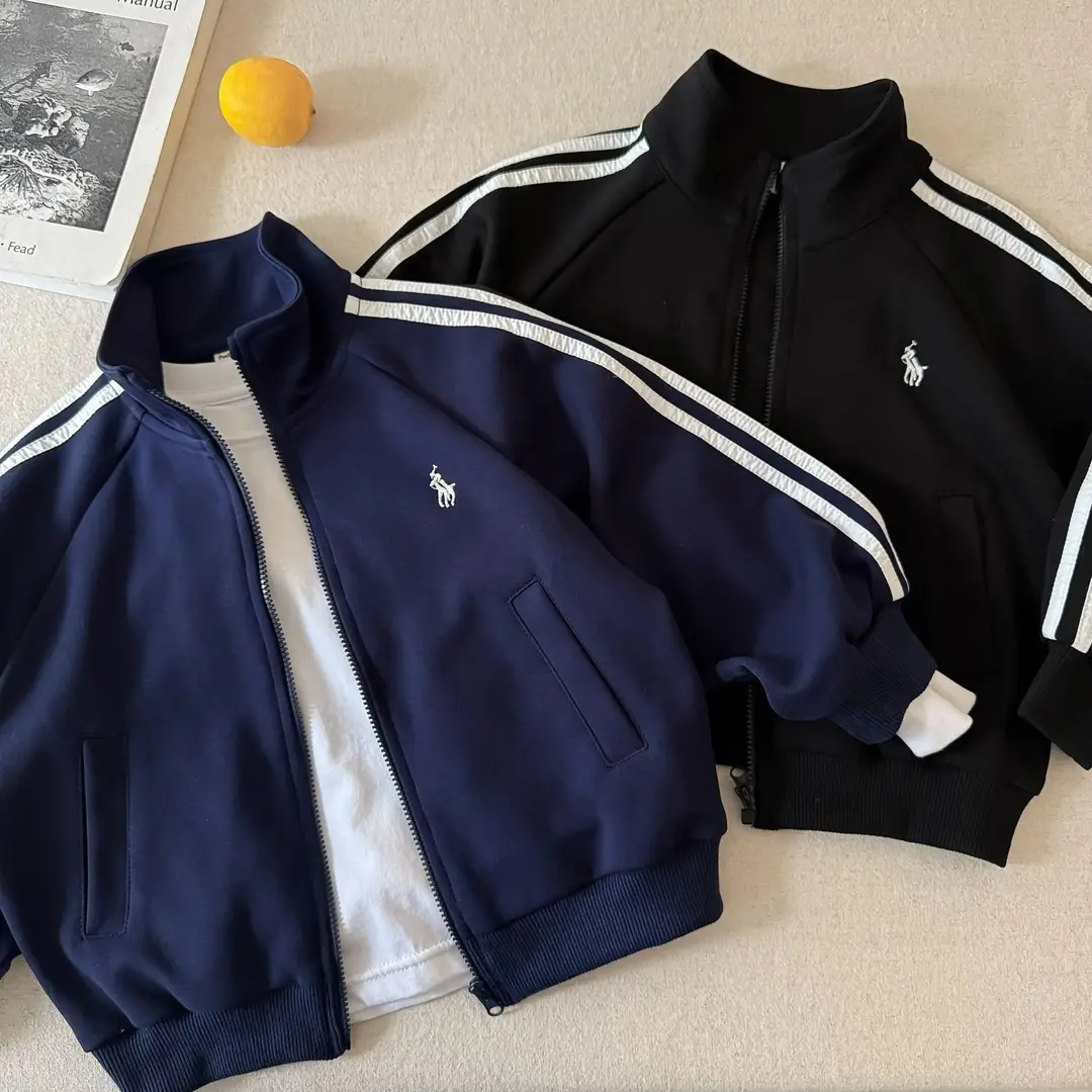 Boys' Baseball Jacket Trendy 2025 Autumn Outfit Baby Fashion Brand Jacket Girls' Korean Style Trendy Children's Solid Color Cardigan Coat — feature 3