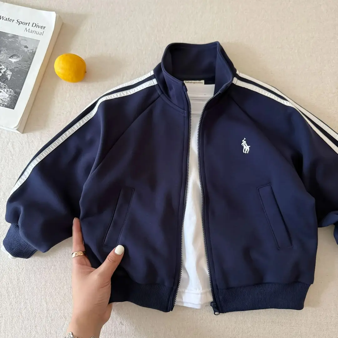 Boys' Baseball Jacket Trendy 2025 Autumn Outfit Baby Fashion Brand Jacket Girls' Korean Style Trendy Children's Solid Color Cardigan Coat — feature 7