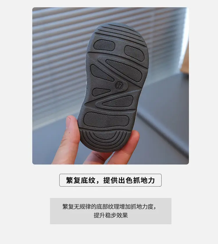 2025 New Autum Baby Girl Shoes Non-Slip Wear-Resistant Toddler Shoes Boys Soft Sole Leather Waterproof Baby Shoes — feature 5