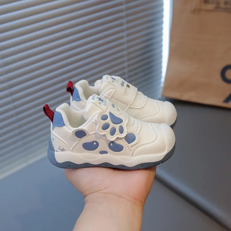 2025 New Autum Baby Girl Shoes Non-Slip Wear-Resistant Toddler Shoes Boys Soft Sole Leather Waterproof Baby Shoes
