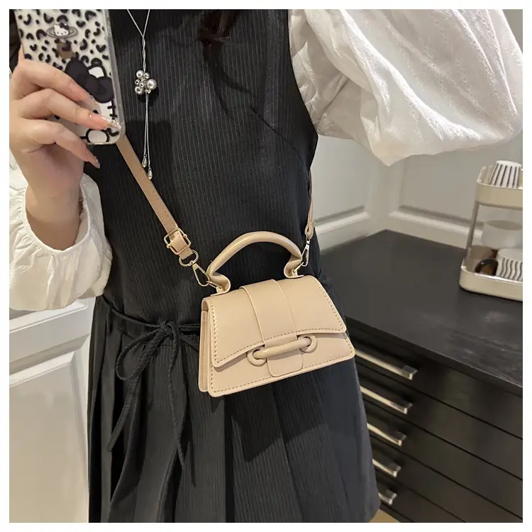 2025 Summer Handbag Beige Square Shoulder Crossbody — feature 15