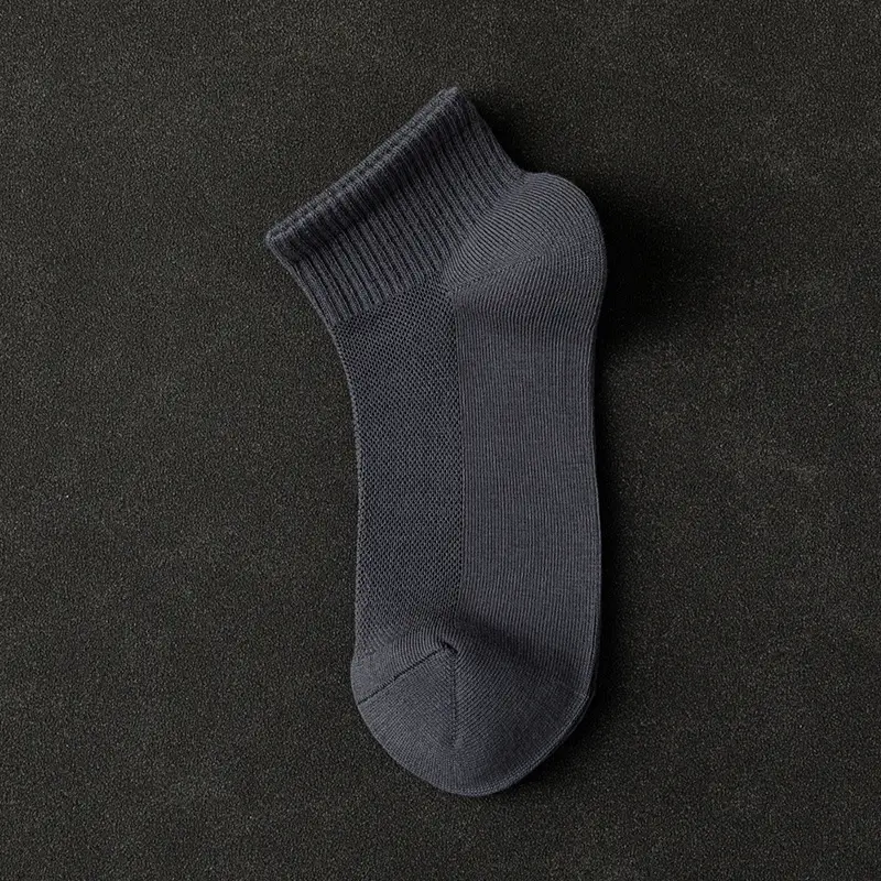 Suxinaimin Socks Men's Summer Thin 10A Antibacterial and Deodorant Sports Socks Mesh Short Socks
