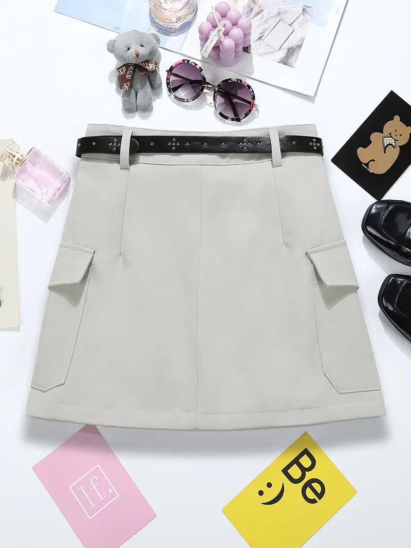 Brown Belted High-Waisted Cargo Skirt 2025 — feature 12