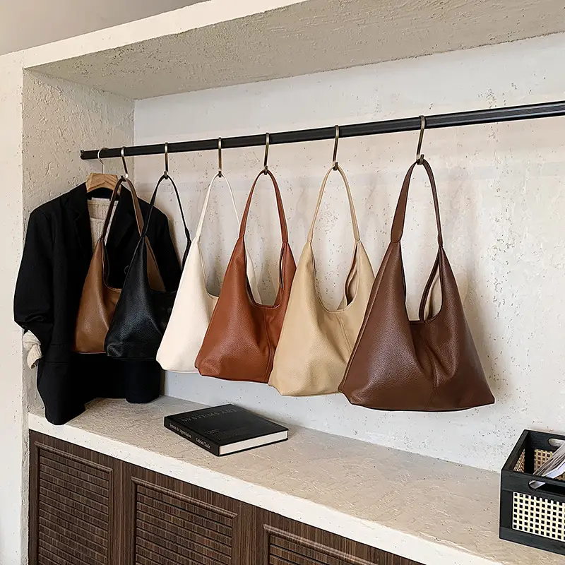 Women's Large Capacity Tote Bag Cream Summer 2025