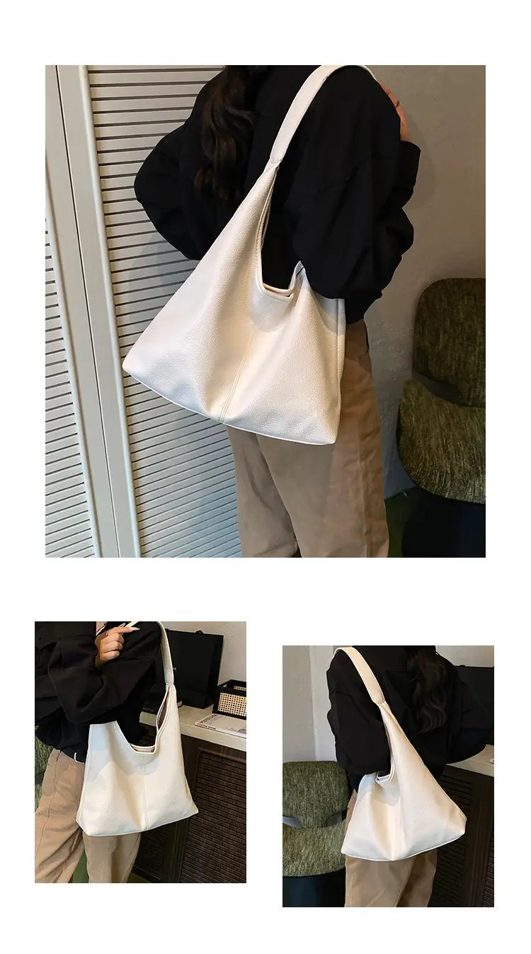 Women's Large Capacity Tote Bag Cream Summer 2025 — feature 9