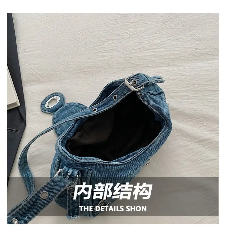 Denim Shoulder Bag for Women 2025 Trendy Casual Handbag — feature 10