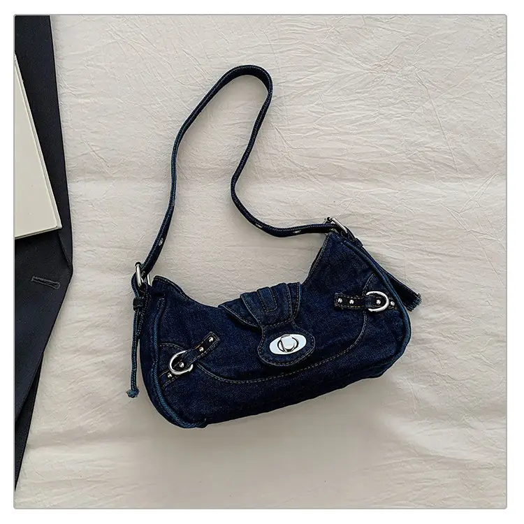 Denim Shoulder Bag for Women 2025 Trendy Casual Handbag — feature 37