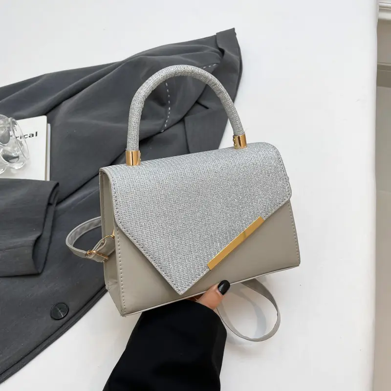 2025 Silver Sparkle Shoulder Bag for Women