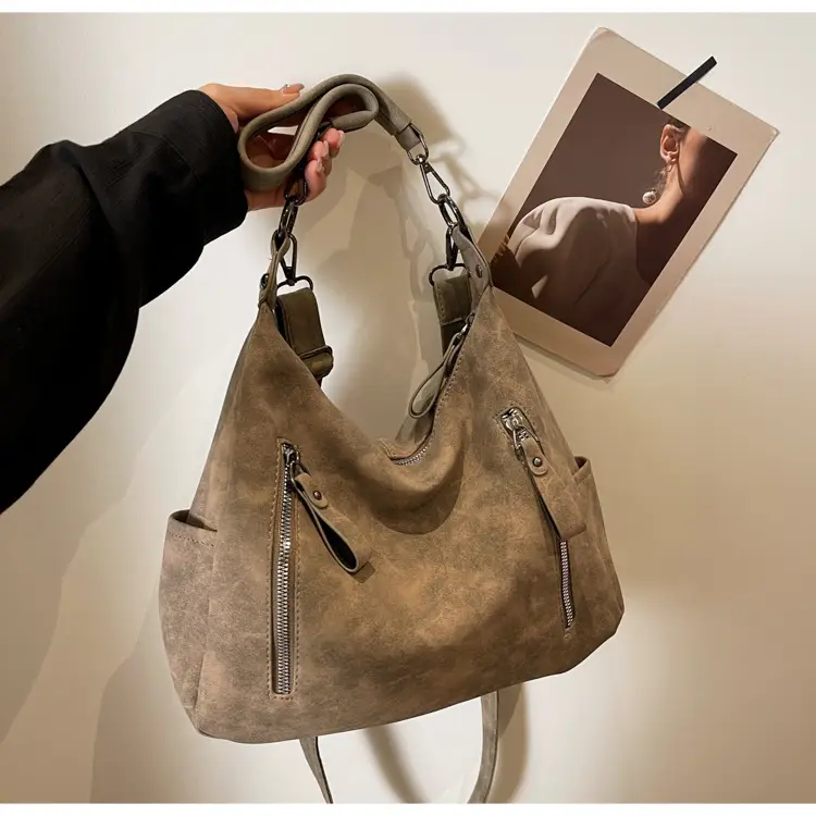 Retro Frosted Crossbody Bag Women Large Capacity — feature 16
