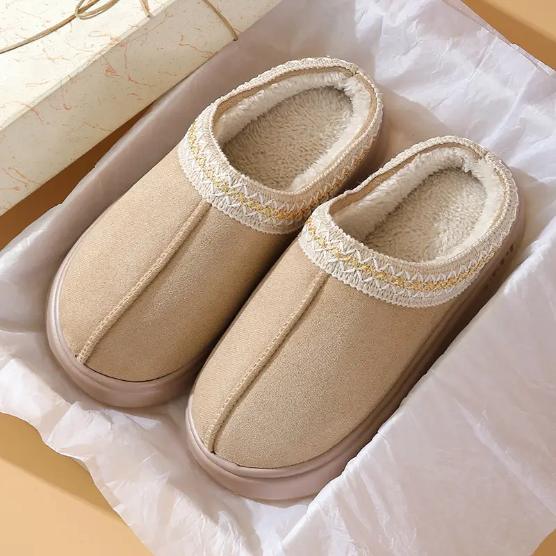 2025 Winter Cotton Slippers Thick Soled Warm Couples