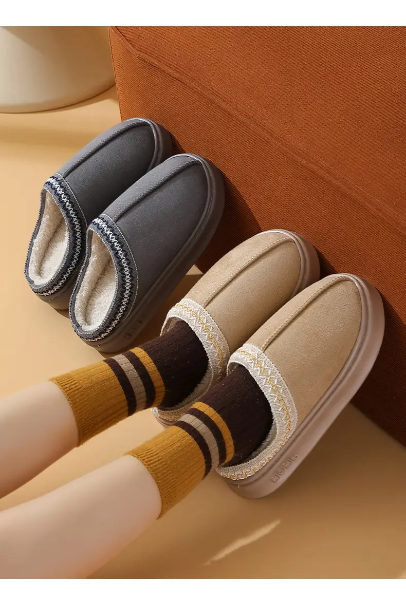 2025 Winter Cotton Slippers Thick Soled Warm Couples — feature 14