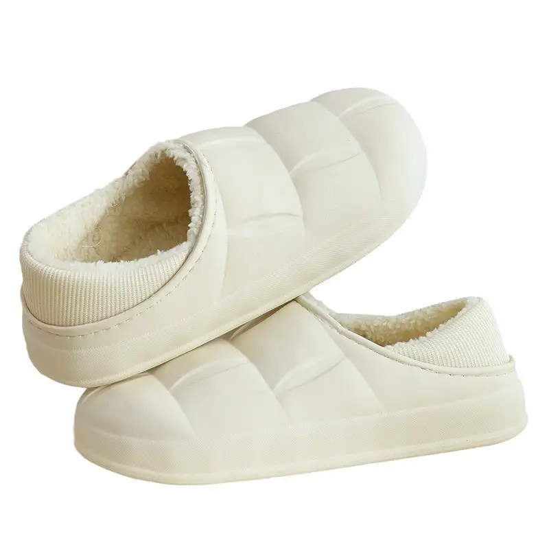 New Flower Cotton Slippers for Women, Plush and Cute, Couple Autumn and Winter Cotton Slippers for Men, Fleece-Lined to Keep Warm at Home - Image 28