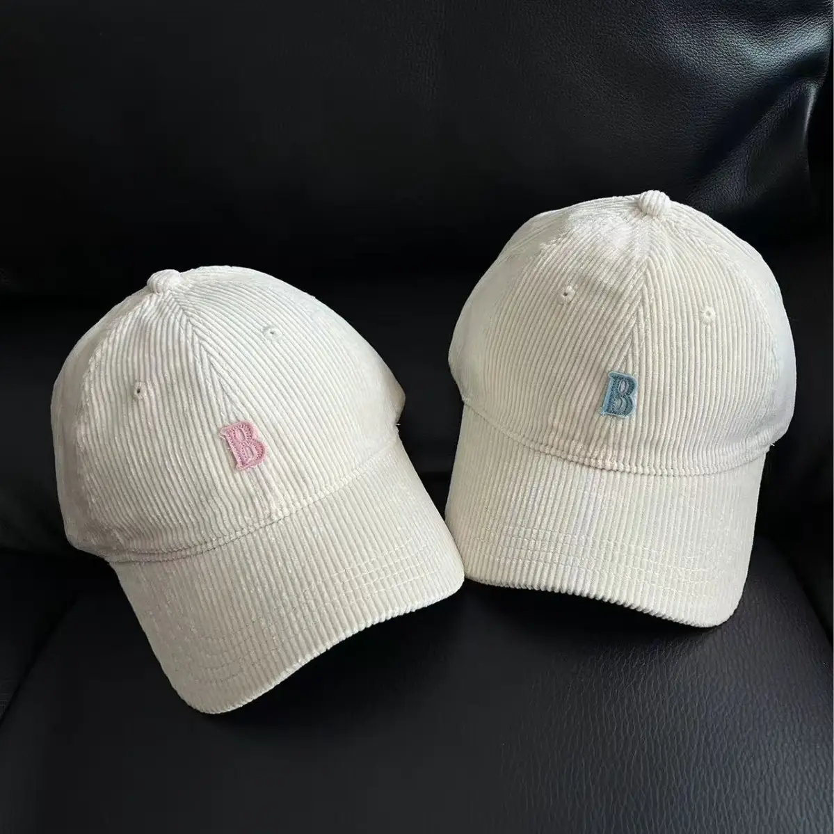 Women Navy Blue Duckbill Cap with Lettering - Image 8