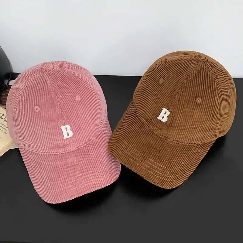 Women Navy Blue Duckbill Cap with Lettering — feature 4