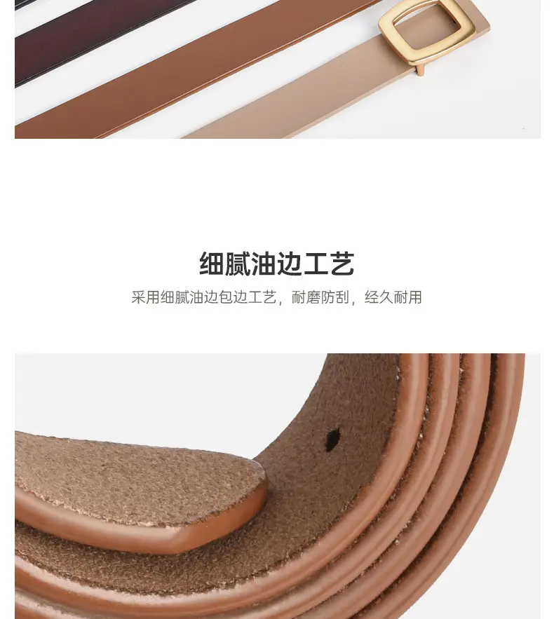Brown Genuine Leather Belt for Women — feature 6