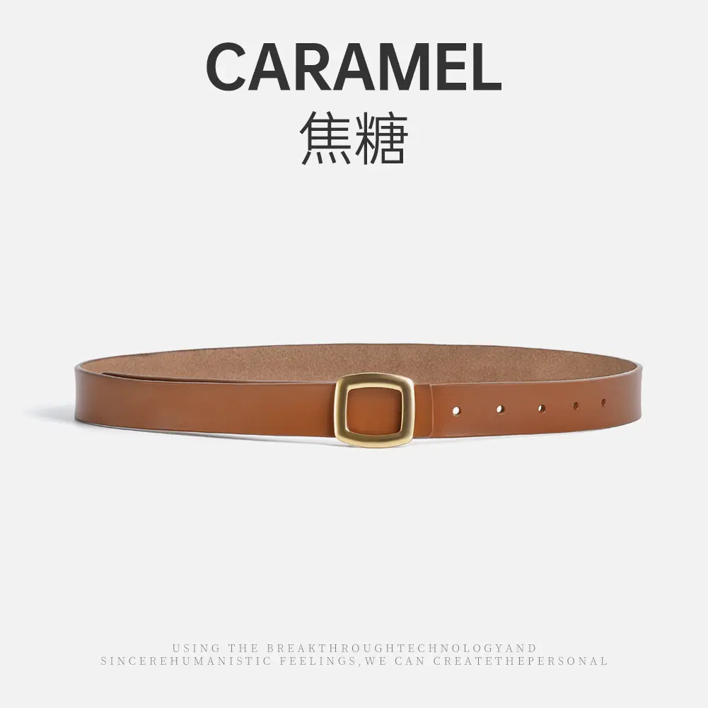 Brown Genuine Leather Belt for Women - Image 3