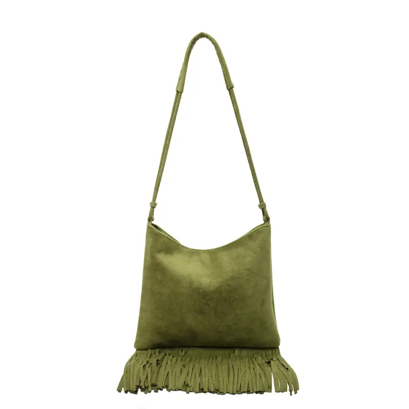 Brown Tassel Shoulder Bag for Women 2025 - Image 2
