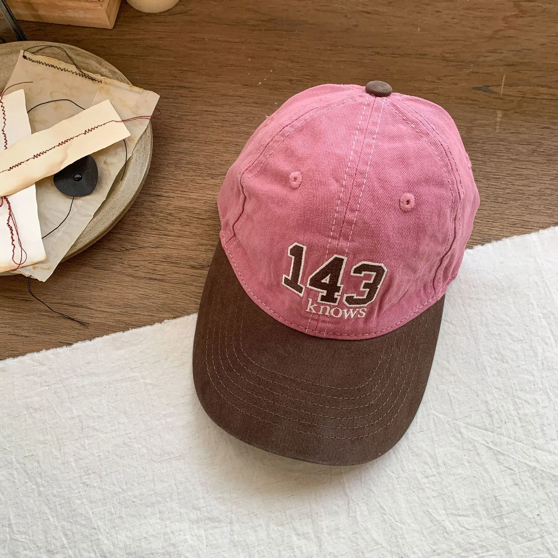 Pink 143 Known Baseball Cap for Girls - Image 5