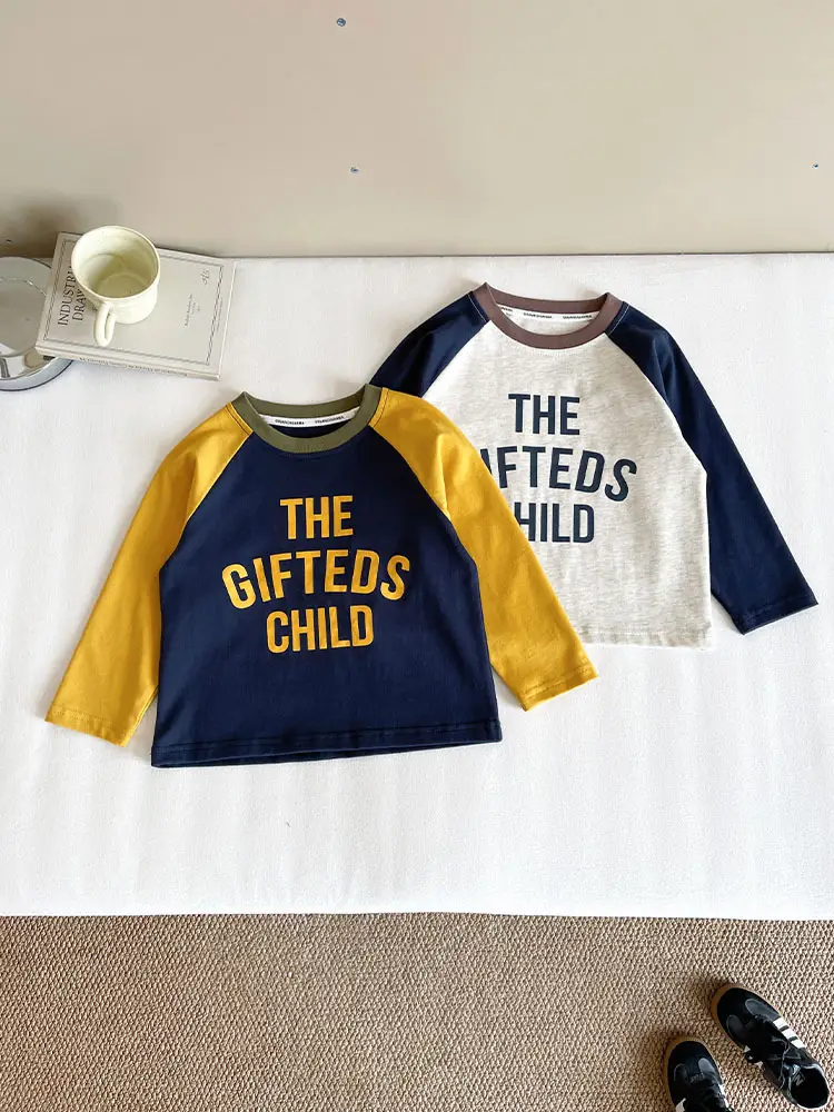 Nausicaa Raglan Sleeve T-Shirt for Boys Blue Yellow - Image 7