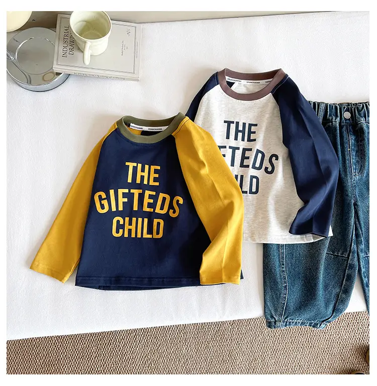Nausicaa Raglan Sleeve T-Shirt for Boys Blue Yellow — feature 15