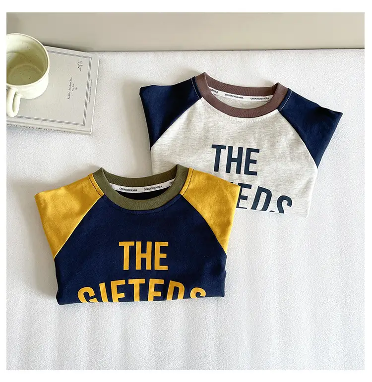 Nausicaa Raglan Sleeve T-Shirt for Boys Blue Yellow — feature 16
