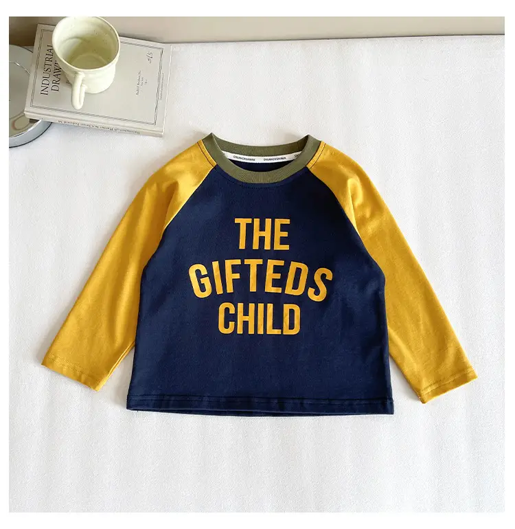 Nausicaa Raglan Sleeve T-Shirt for Boys Blue Yellow — feature 19