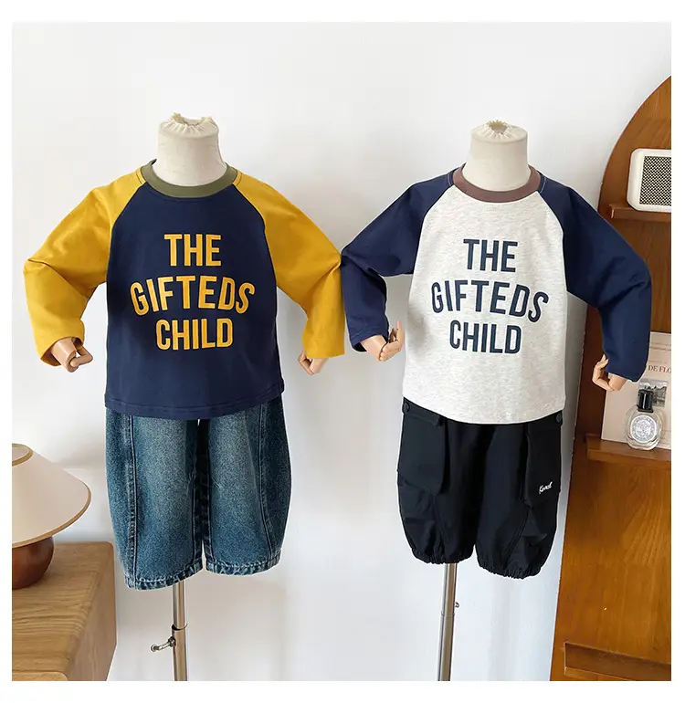 Nausicaa Raglan Sleeve T-Shirt for Boys Blue Yellow — feature 20
