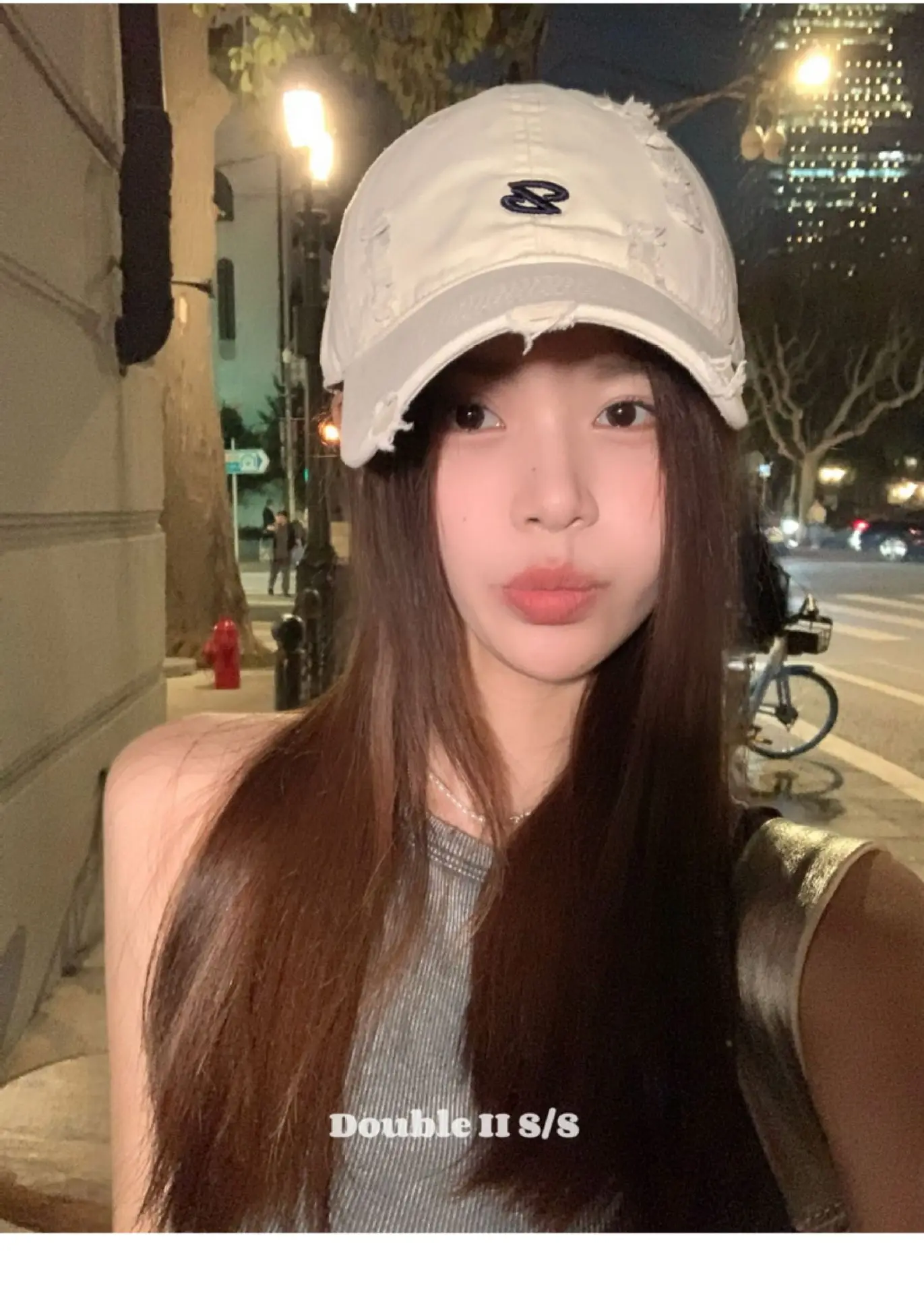 Women Pink Distressed Cap Summer Visor with Embroidery — feature 15