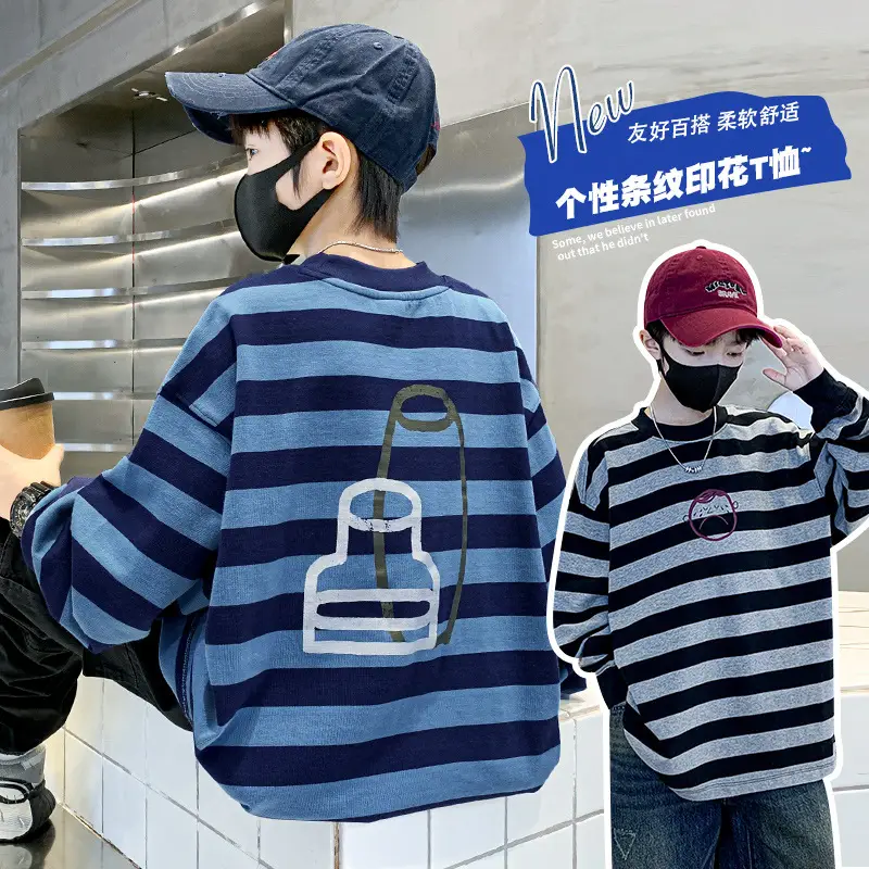 Men's White Long Sleeve T-Shirt with Graphic Print - Image 6