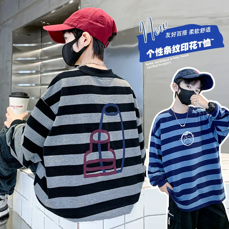 Men's White Long Sleeve T-Shirt with Graphic Print - Image 7
