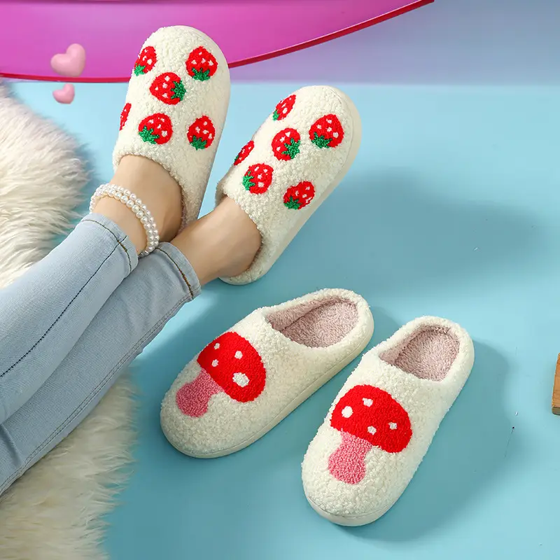 Fruit Cartoon Winter Warm Cotton Slippers - Image 8