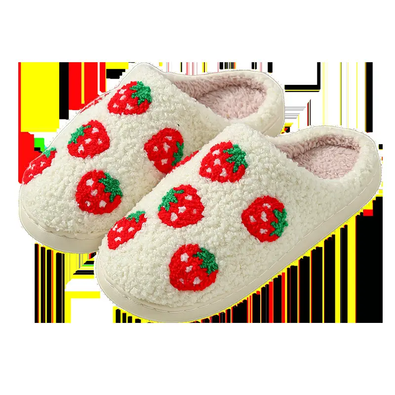 Fruit Cartoon Winter Warm Cotton Slippers - Image 9