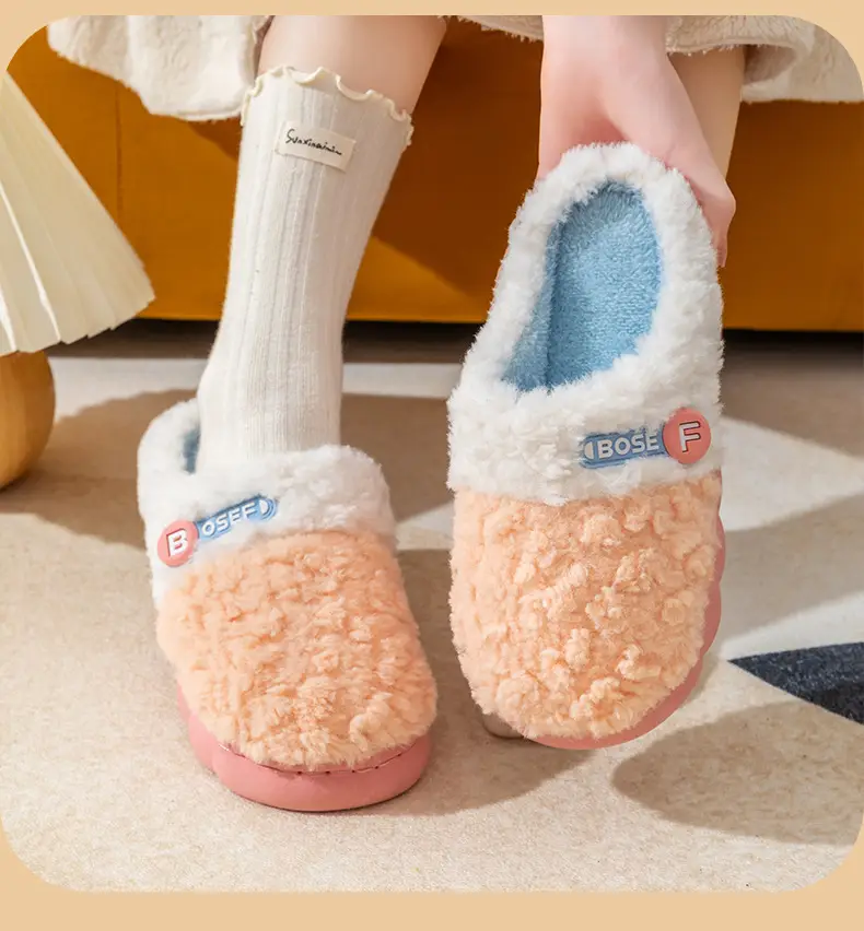 Women Cotton Slippers Warm Indoor Winter Wear — feature 14